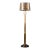1970s Modern Brass Floor Lamp With Mica Shade After-Robert Abbey For Sale