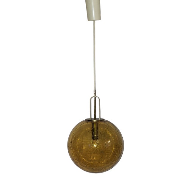 Vintage Pendant Lamp by Doria-Leuchten, 1970s For Sale