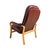 Mid-Century Modern Mid 20th Century Danish Modern Bentwood Leather Armchair For Sale - Image 3 of 6