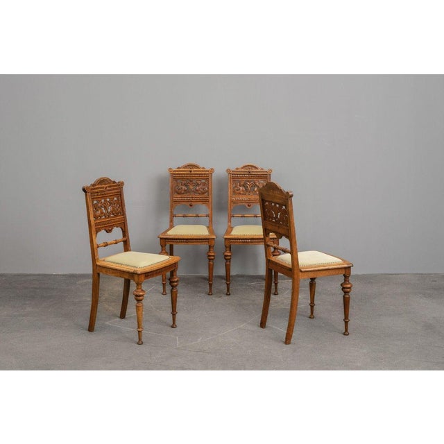 Item: Chair Set (4 pieces) Period & Style: Historicism - Late 19th century Features: Decorative furniture with character...