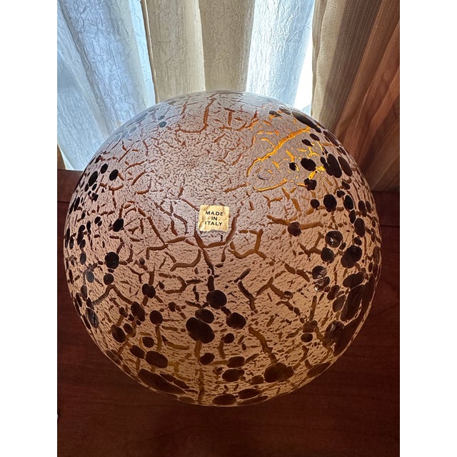 Mid-Century Modern Vintage Maestri Vetrai Mouth Blown Art Glass Vase Large For Sale - Image 3 of 4