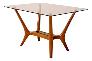 Coffee Table with a Glass Top, Italy, 1950s