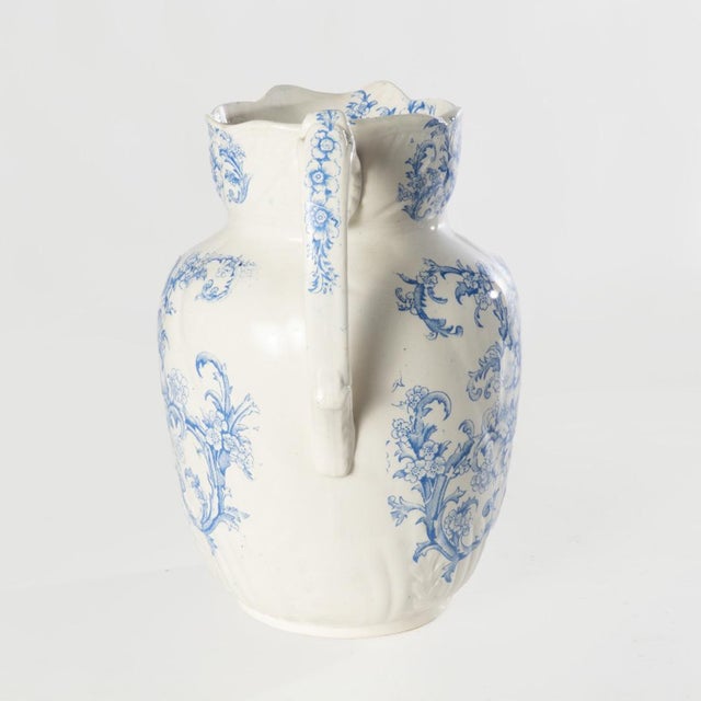 19th Century Victorian Blue and White Chamber Set - Set of 5 For Sale - Image 12 of 18