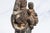 19th Century Carved Wood Madonna With Child Painted Polychrome Santos Statue Sculpture For Sale - Image 5 of 14