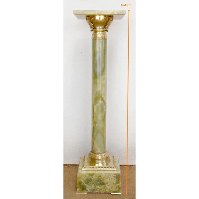 Onyx and Bronze Column, Late 19th Century For Sale - Image 18 of 18
