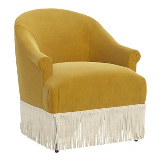 Fringe Chair in Titan Citronella For Sale
