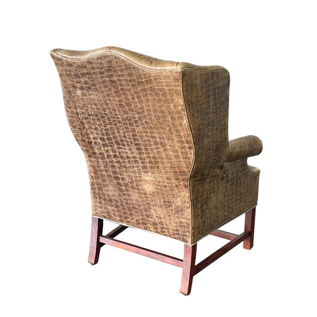 Late 20th Century Vintage Wingback Chair by Century Furniture (Lt Designs) For Sale - Image 5 of 12