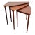 Scandinavian Modern Triangular Teak Nesting Tables by Selig For Sale
