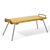 Mid-Century Wood Bench / Table with Iron Legs For Sale - Image 4 of 10