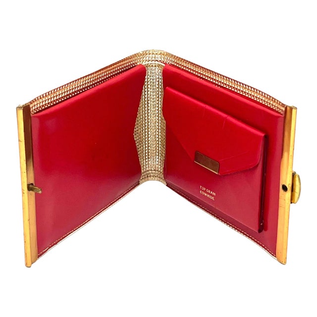 Hollywood Glam MCM Cowhide Leather Wallet For Sale