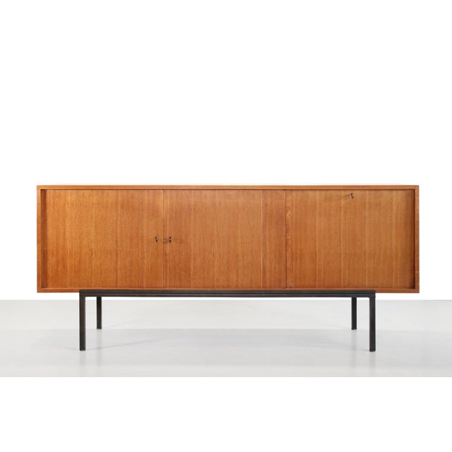 Wood Mid-Century Modern Oak Sideboard, France, 1950s For Sale - Image 7 of 7