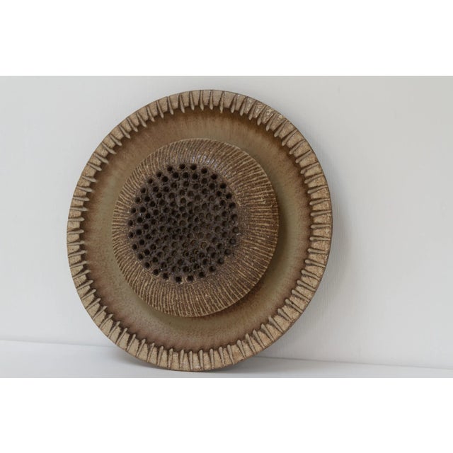 Mid-Century Ceramic Sun Wall Light from Løvemose, Denmark, 1970s For Sale - Image 6 of 18