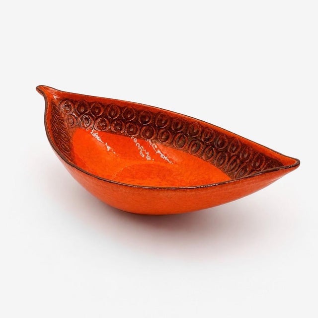Large Modernist Italian Ceramic Bowl, 1960s For Sale - Image 4 of 9