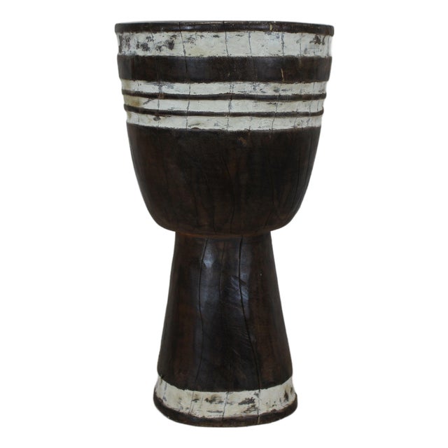 Tapered Wood Side Table For Sale