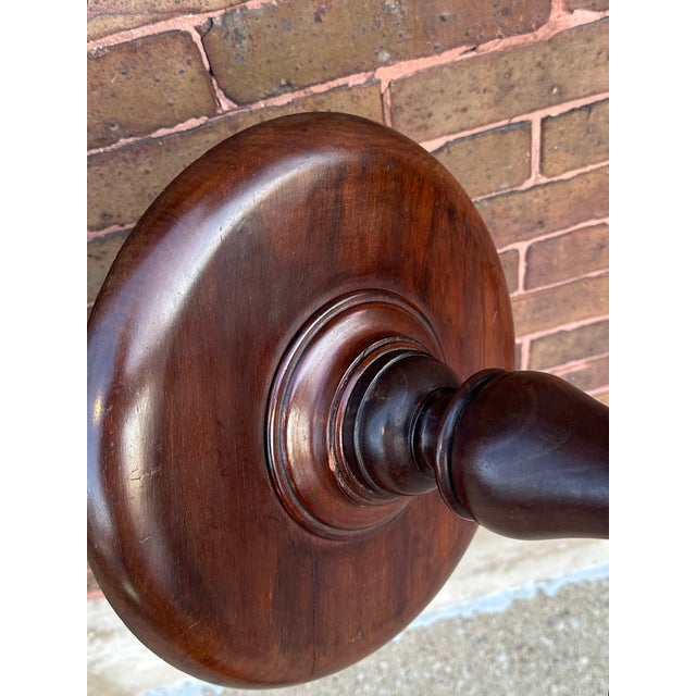 Late 19th Century English 19th Century Mahogany Plant Stand on Tripod Base. For Sale - Image 5 of 10
