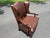 2010s Traditional Leather Wingback Armchair For Sale - Image 5 of 12