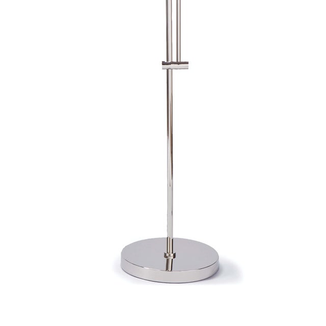 Not Yet Made - Made To Order Regina Andrew Arc Floor Lamp With Fabric Shade in Polished Nickel For Sale - Image 5 of 7