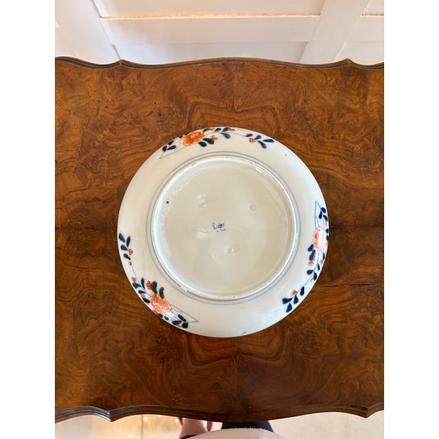 Antique Japanese Hand Painted Imari Plate, 1860s For Sale - Image 9 of 10