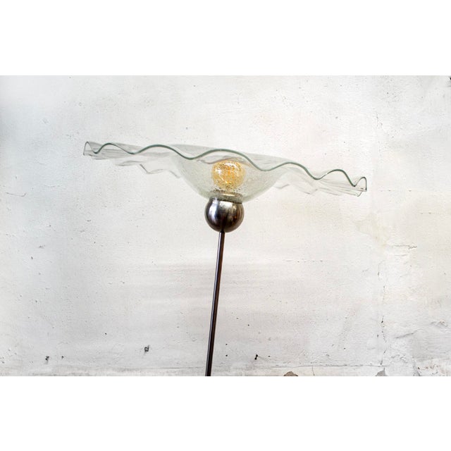 Mid-Century Modern Murano Glass Farfallone Floor Lamp by Toni Zuccheri for Venini, Italy, 1970s For Sale - Image 3 of 6
