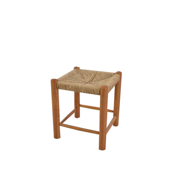 Mid-Century Oak Stool For Sale