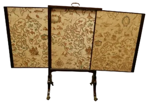 Triple Extending Fire Screen of Northern Hemisphere Map