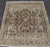 Ivory Persian Heriz Rug With Large Central Medallion and Faded Earth-Tone Palette 3'10 X 4'6 For Sale - Image 8 of 11