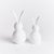 Less truly is more with these sweet, modern little bunny sculptures. Safe for the outdoors, they are welcome in any...