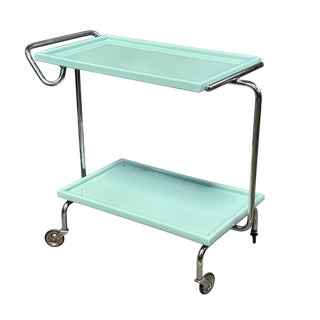 Vintage Bauhaus Chrome Trolley by Robert Slezák, 1930s For Sale