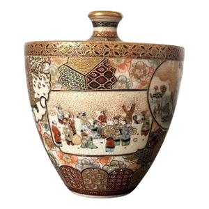Late 19th Century Miniature Satsuma Vase by Taizan Yohei