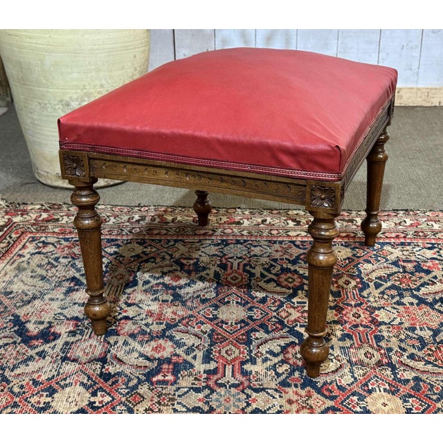 Set of Breton Armchair and Ottoman, 1930s For Sale - Image 13 of 16