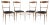 Italian Beech Dining Chairs, 1960s, Set of 4 For Sale