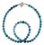 Ajd 27 Inch Translucent Aquamarine Necklace March Birthstone For Sale