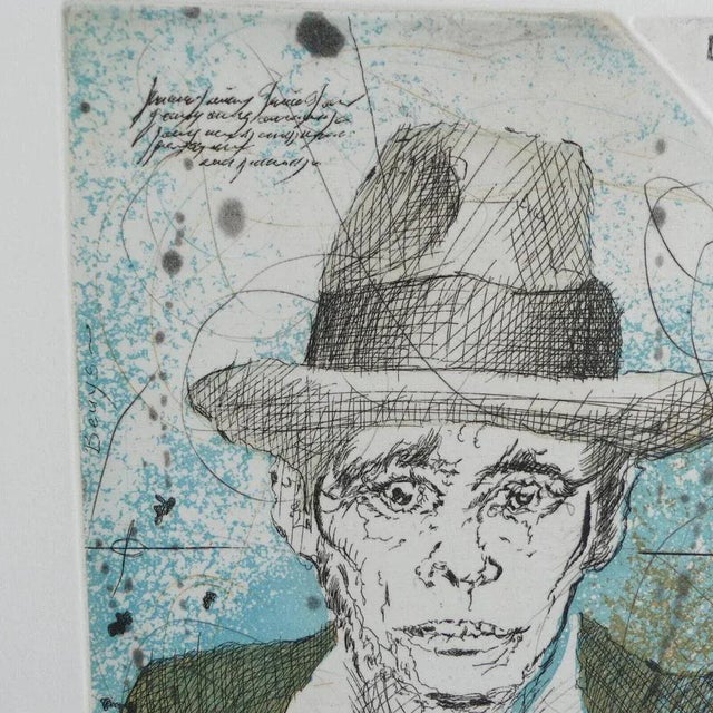 Udo Nolte, Joseph Beuys, Etching, 1984 For Sale - Image 3 of 9