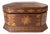 19th Century American Folk Tramp Art Parquetry Inlaid Jewelry Box For Sale