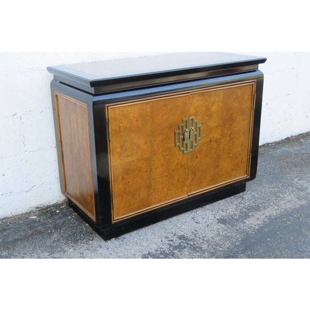 Late 20th Century Late 20th Century Chinoiserie Chin Hua Hollywood Regency Serving Table Buffet Lacquered 6187 For Sale - Image 5 of 16