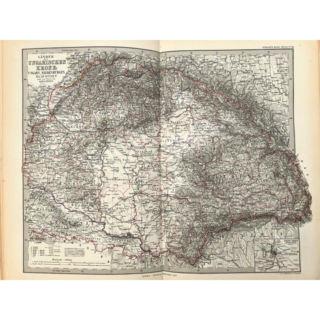 This is an excellent map of the Hungarian Kingdom. Title: Lander der Ungarishen Krone…; Created by A Stieler, 1877, Gotha....