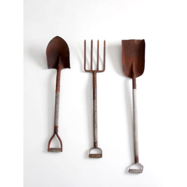 Wood Vintage Garden Tool Set For Sale - Image 7 of 16