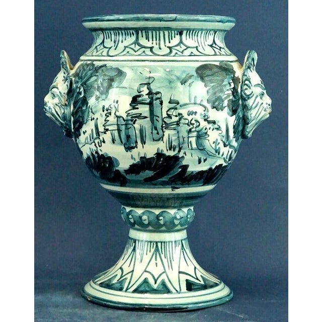 1930s Vintage Italian Ceramic Vase by Bartolomeo Rossi & Sons for Cas Savona, 1930s For Sale - Image 5 of 18