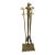 Mid-Century Modern Maison Jansen Style Brass Duck-Head Fireplace Tools & Stand - 5 Pieces For Sale