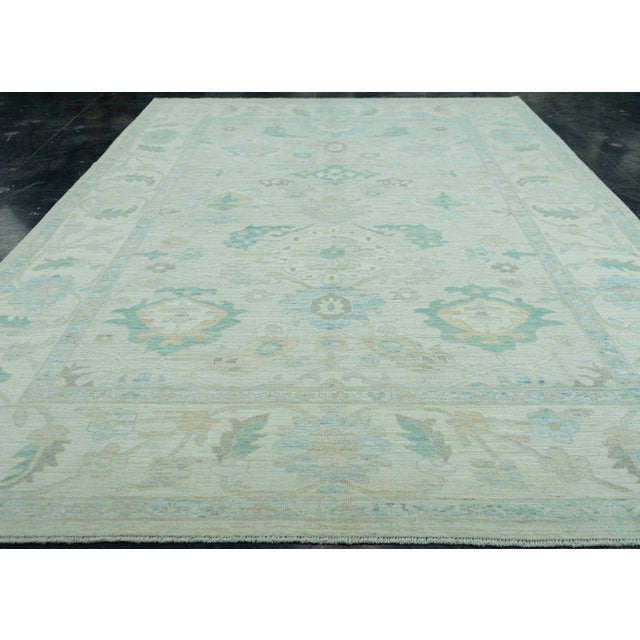 Early 21st Century Turkish Oushak Rug 9'9" x 13'9" #20520 For Sale - Image 5 of 8
