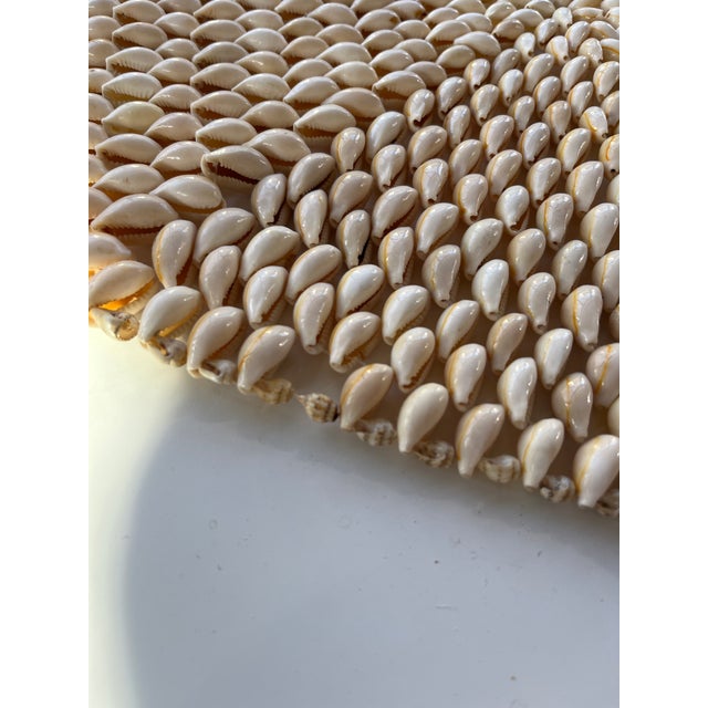 Late 20th Century Cowrie Shell Hexagonal Placemats- a Pair For Sale - Image 4 of 7