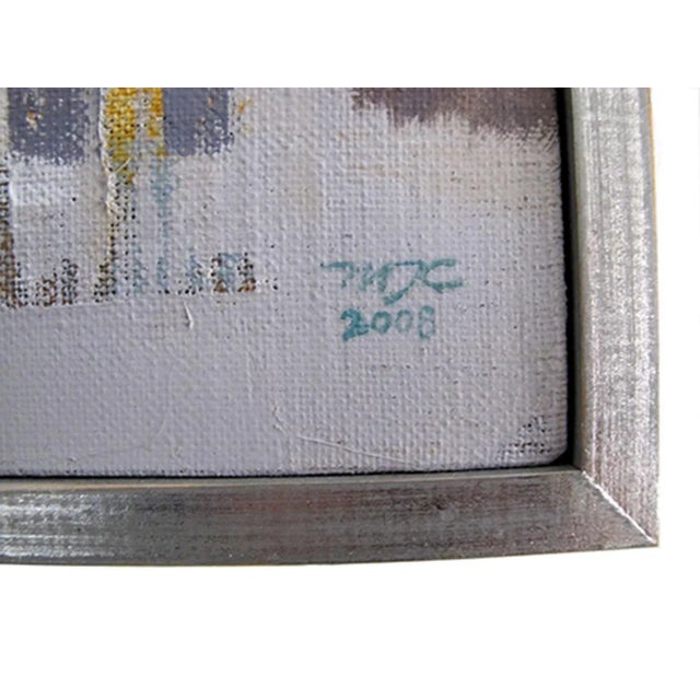 Contemporary Penumbra Atardecer, Abstract Landscape Painting, Contemporary Bold Colors Framed, 2008 For Sale - Image 3 of 4