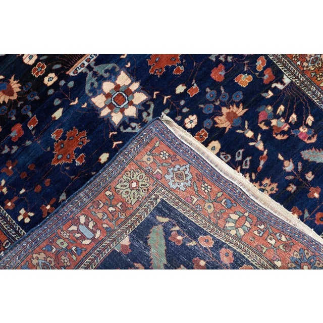 Traditional Antique Mohajeran Sarouk Rug 3'9'' x 4'11'' For Sale - Image 3 of 12