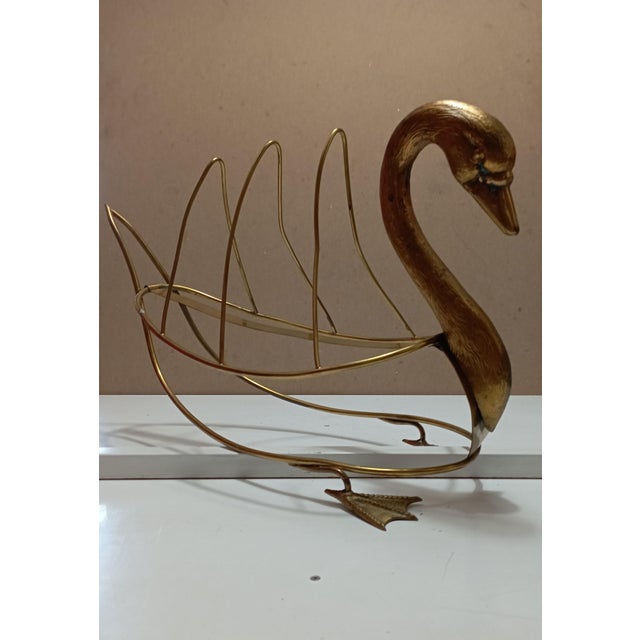 Swan Magazine Holder from Maison Jansen For Sale - Image 10 of 18