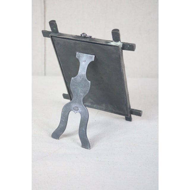 Faux Bamboo French, Napoleon III Iron Photo Frame For Sale - Image 4 of 5