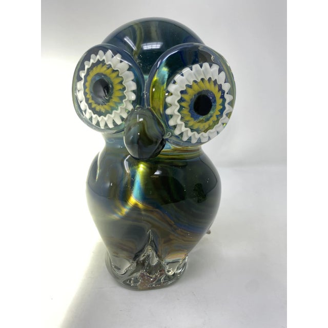 Stunning Murano Glass Owl by Glass Master Oscar Zanetti Description: Add a touch of elegance to your home decor with this...