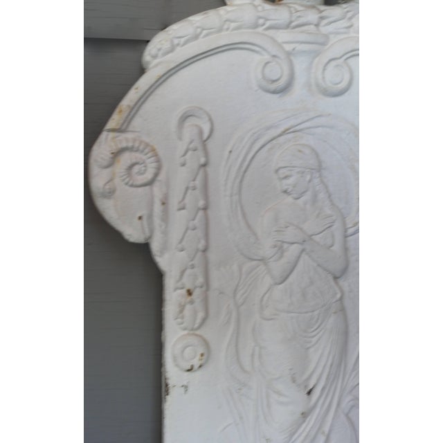 Metal Late 19th Century Wrought Iron Fountain Plaque For Sale - Image 7 of 10