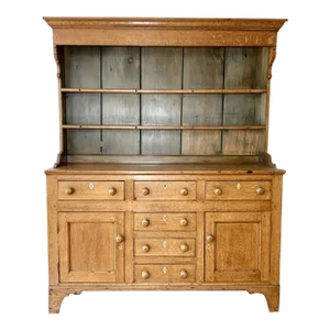 Early 19th Century Two Part Oak Welsh Dresser