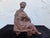 Antique Neoclassical Seated Woman Spelter Sculpture With Aged Patina For Sale - Image 4 of 10