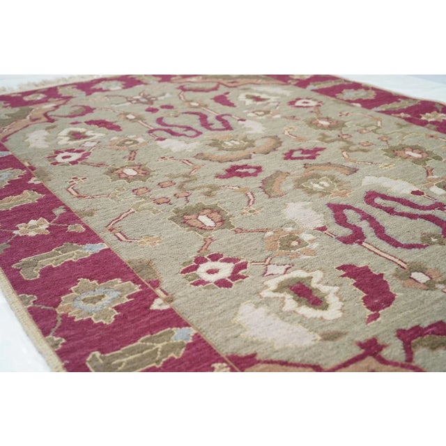 Textile Sumak Rug 4'1'' X 6'1'' For Sale - Image 7 of 10